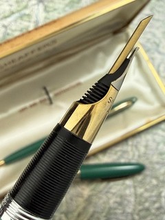 SHEAFFER SNORKEL FOUNTAIN PEN PENCIL SET 1952 1st YEAR GOLD TUBE RARE M NIB