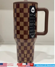 HYDROJUG Traveler Water Bottle Leak-Proof Insulated Cup 40oz AUTUMN CHECKERS US