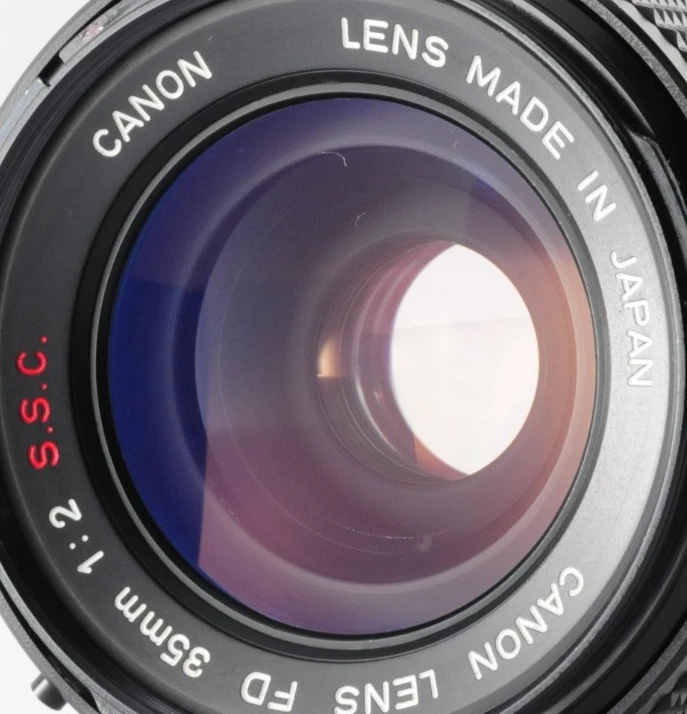 Concave "O" [Mint] Canon FD 35mm f/2 S.S.C SSC Wide Angle MF Lens Japan #529 - image 2 of 4