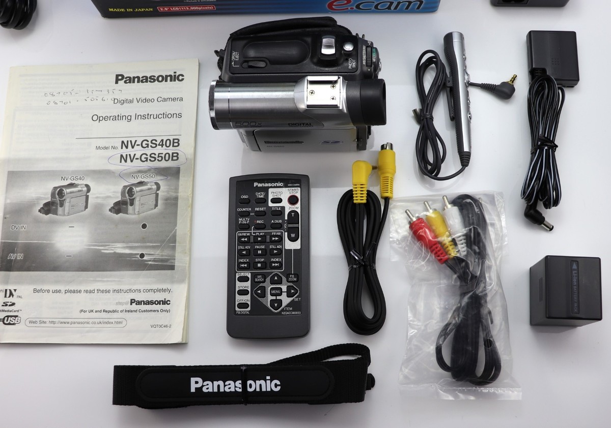 Panasonic　NV-GS50　MiniDV対応 Panasonic NV-GS50K-S Digital Video Camera Japanese menu | eBay