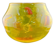 MID-CENTURY MODERN ART GLASS VASE - SIGNED