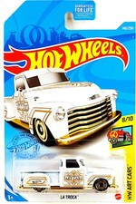    2021 HOT WHEELS LA TROCA WHITE ART CARS 8/10 HTF NEW