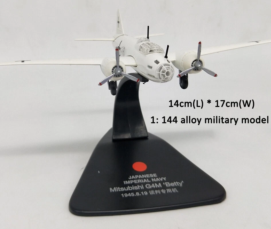 1:144 Scale Alloy Diecast Military Model Mitsubishi G4M Betty Bomber Aircraft - Image 2 of 4