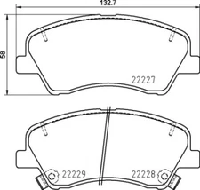 Brembo P 30 098 brake pad set, disc brake for Kia