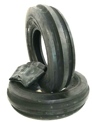 TWO 7.50-16,750X16,750-16,7.50X16 Rib Imp DISC,WAGON Farm Tractor Tires w/Tubes