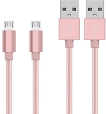 2-Pack Micro USB V9 Charger Fast Charging Cable Cord For Samsung Android Phones
