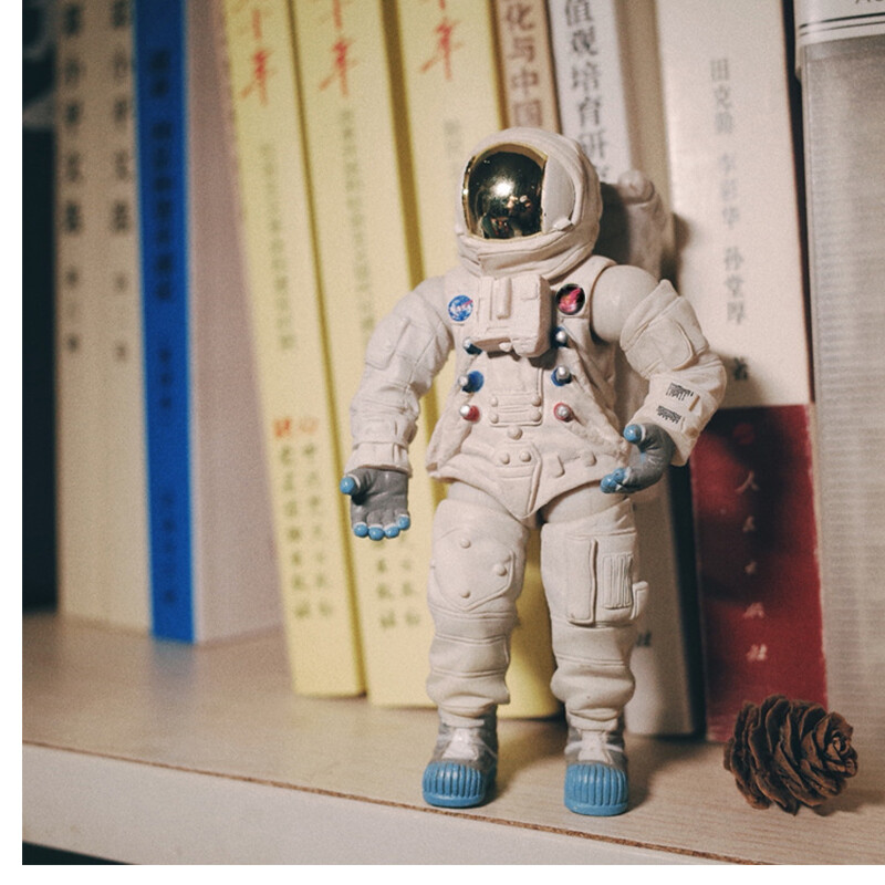 4 in. Spaceman Space Suit Figura de Acción Astronauta Robot alunizaje Modelos Juguete