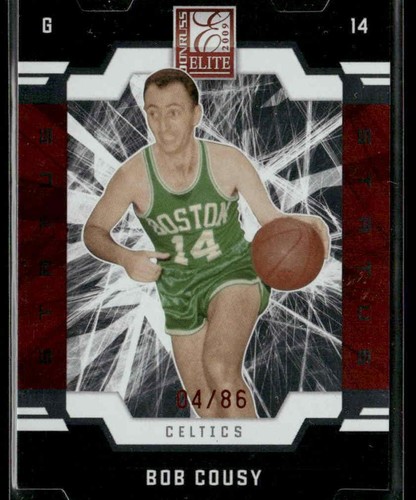 Bob Cousy [Die Cut Status] #133 2009 Donruss Elite card