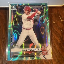 Ryan Holgate 2021 Bowman Draft Chrome Aqua Lava Refractor #BDC-148 /199