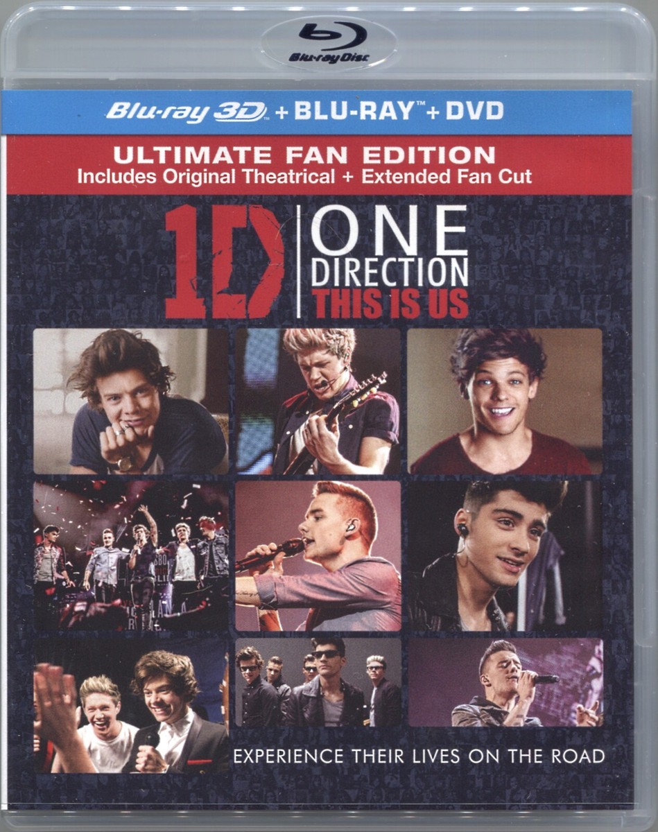 LENTICULAR Cover--- 1D One Direction THIS IS US Blu-ray 3D +