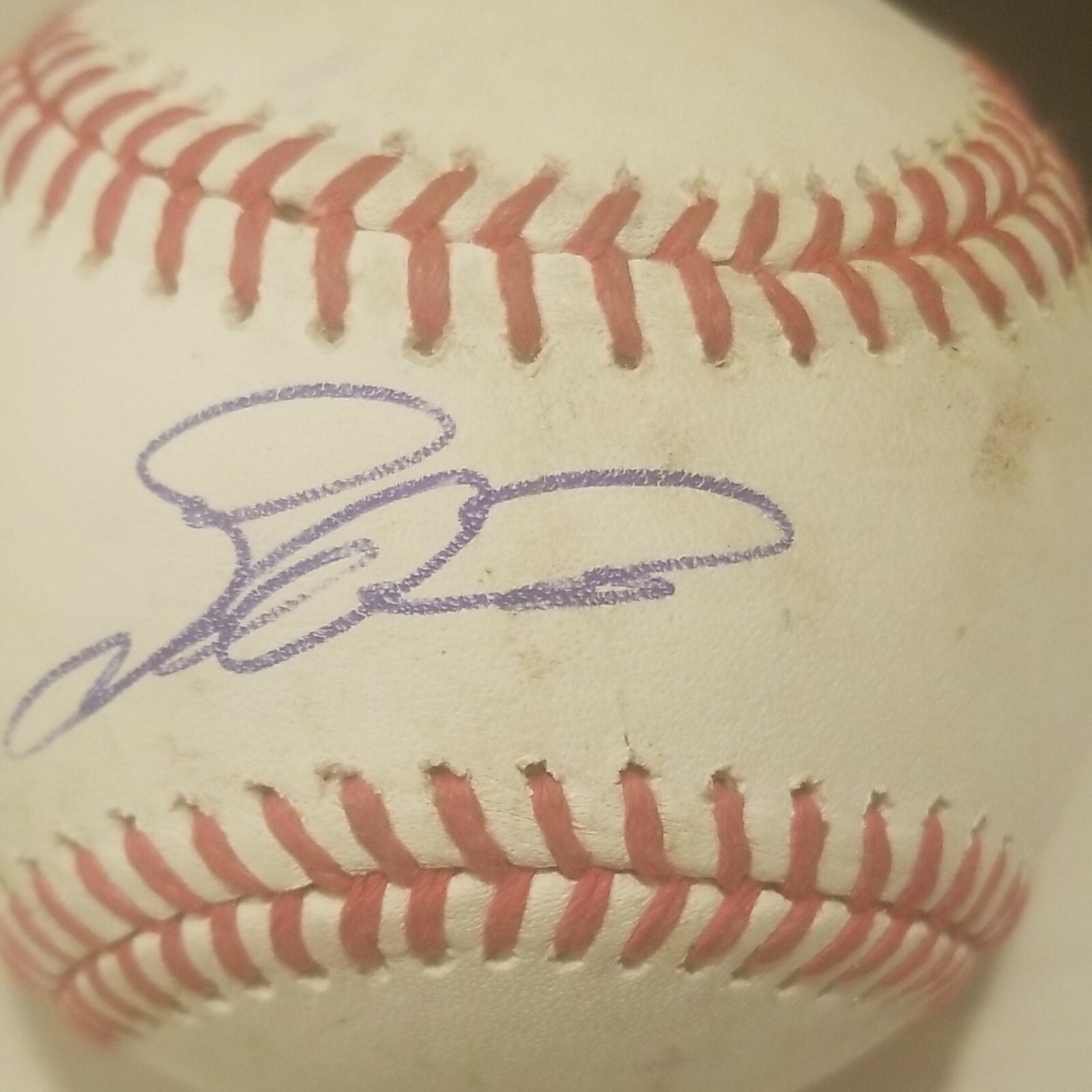 Jhailyn ortiz signed baseball autographed game used romlb gu auto phillies