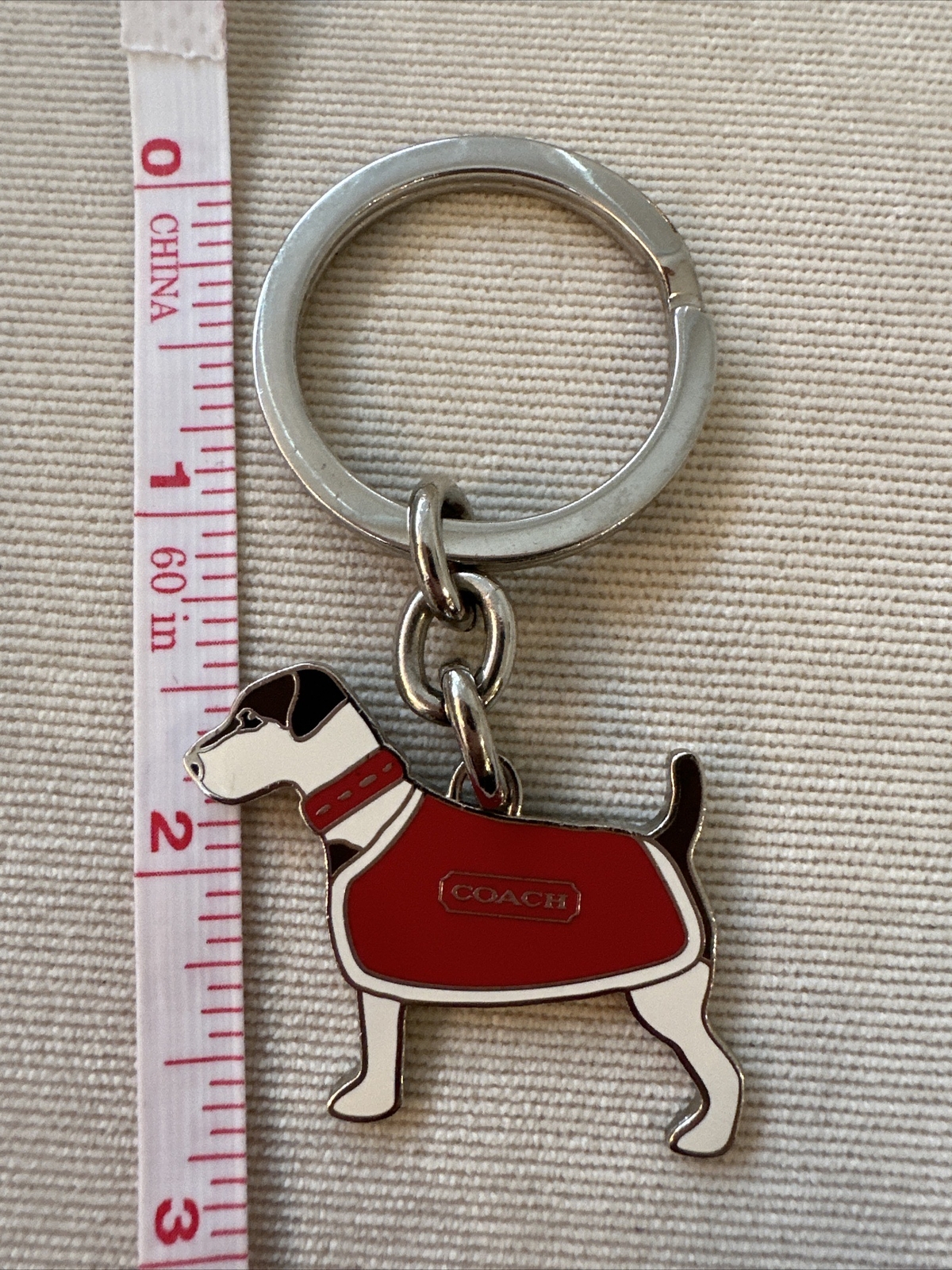 Authentic Coach Key Ring Dog Charm eBay