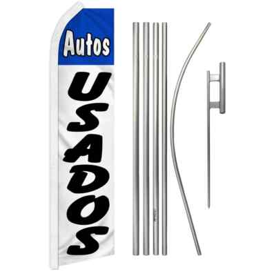 Autos Usados (Used Cars) Swooper Advertising Flag & Pole Kit