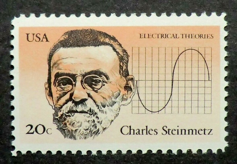 2055 MNH 1983 20c Charles Steinmetz Inventors Forger of Thunderbolts electrical