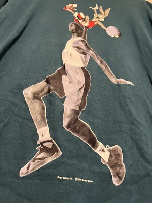 Vintage Hare Jordan Michael Jordan and Bugs Bunny Nike Shirt Size