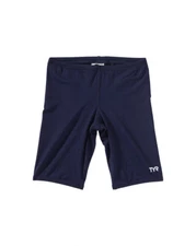New TYR Navy Blue Solid Boy Jammer Shorts Boys Size Large