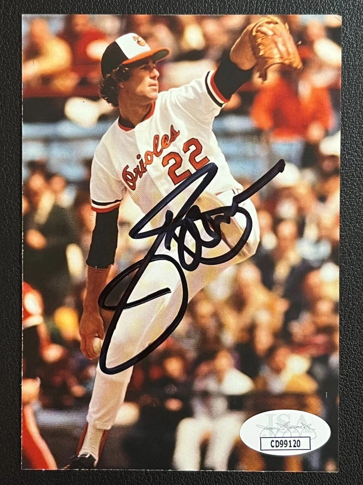 Jim Palmer Signed Color Post Card JSA Cert w/COA HOF '90 Baltimore Orioles MLB! - Image 2 of 4