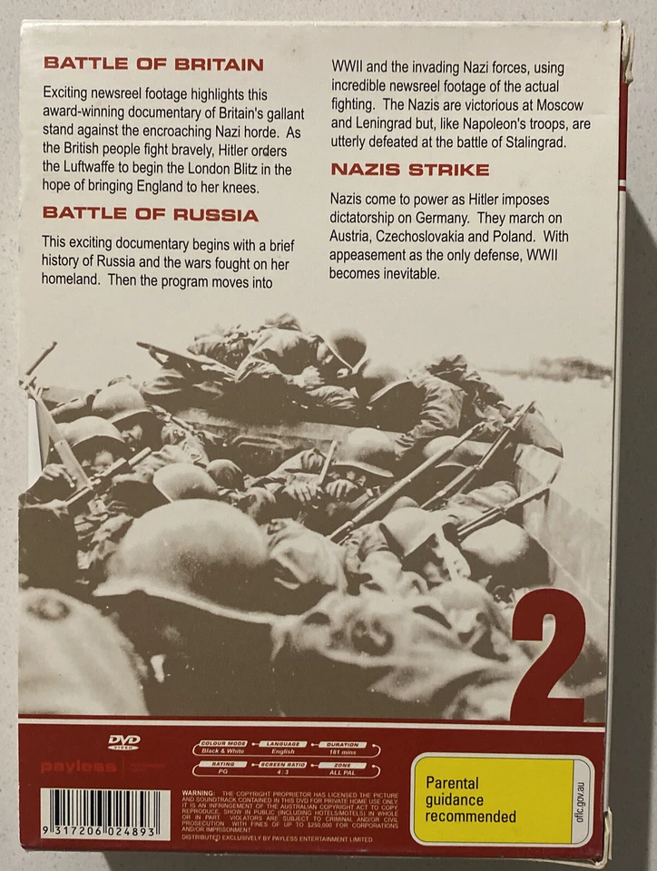 World War 2 Battle of Britain + Battle of Russia + Nazis Strike DVD - image 3 of 3