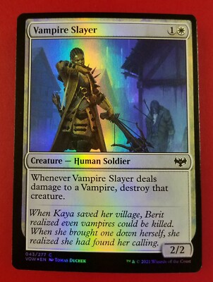1x Vampire Slayer | FOIL | Innistrad Crimson Vow | MTG Magic Cards | eBay