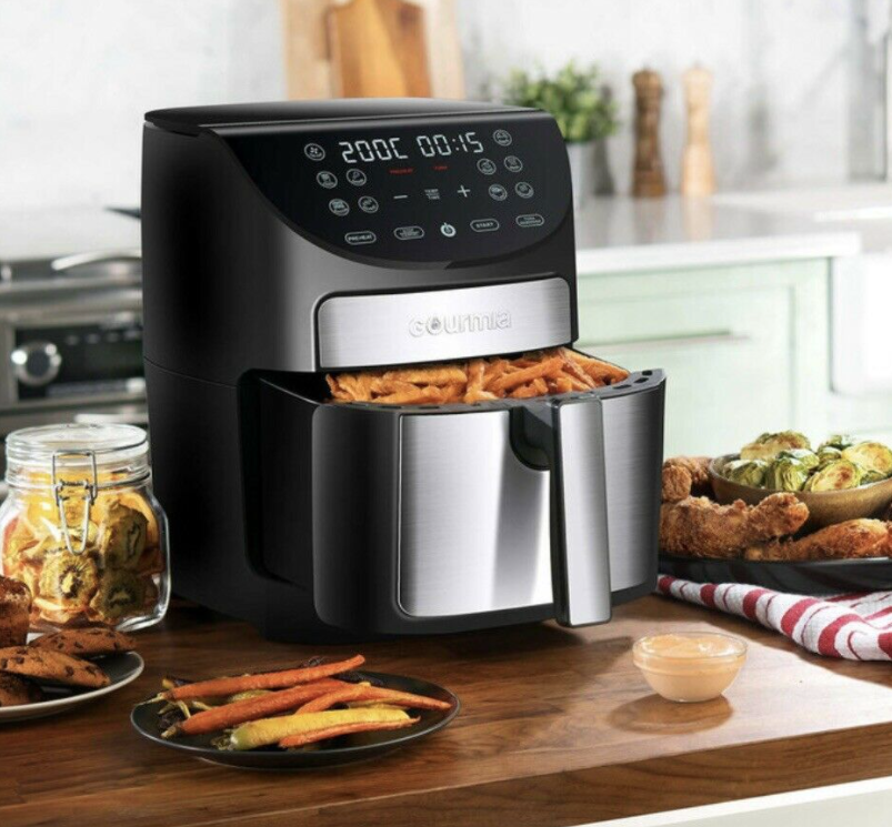 Gourmia Digital Food Black Single Zone Healthy Fryer Frying