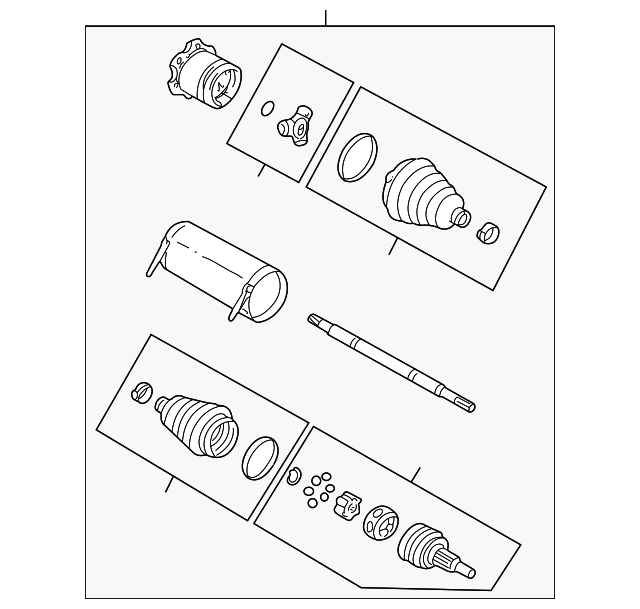 Genuine GM Front Half-Shaft Kit with Shaft and Nut 85126785