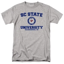 SC State Adult T-Shirt Circle Logo, Athletic Heather, S-5XL
