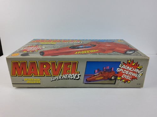 Vintage 1990 Toy Biz Marvel Super Heroes Spider-Man Dragster Fahrzeug SELTEN VERSIEGELT - Bild 6 von 16