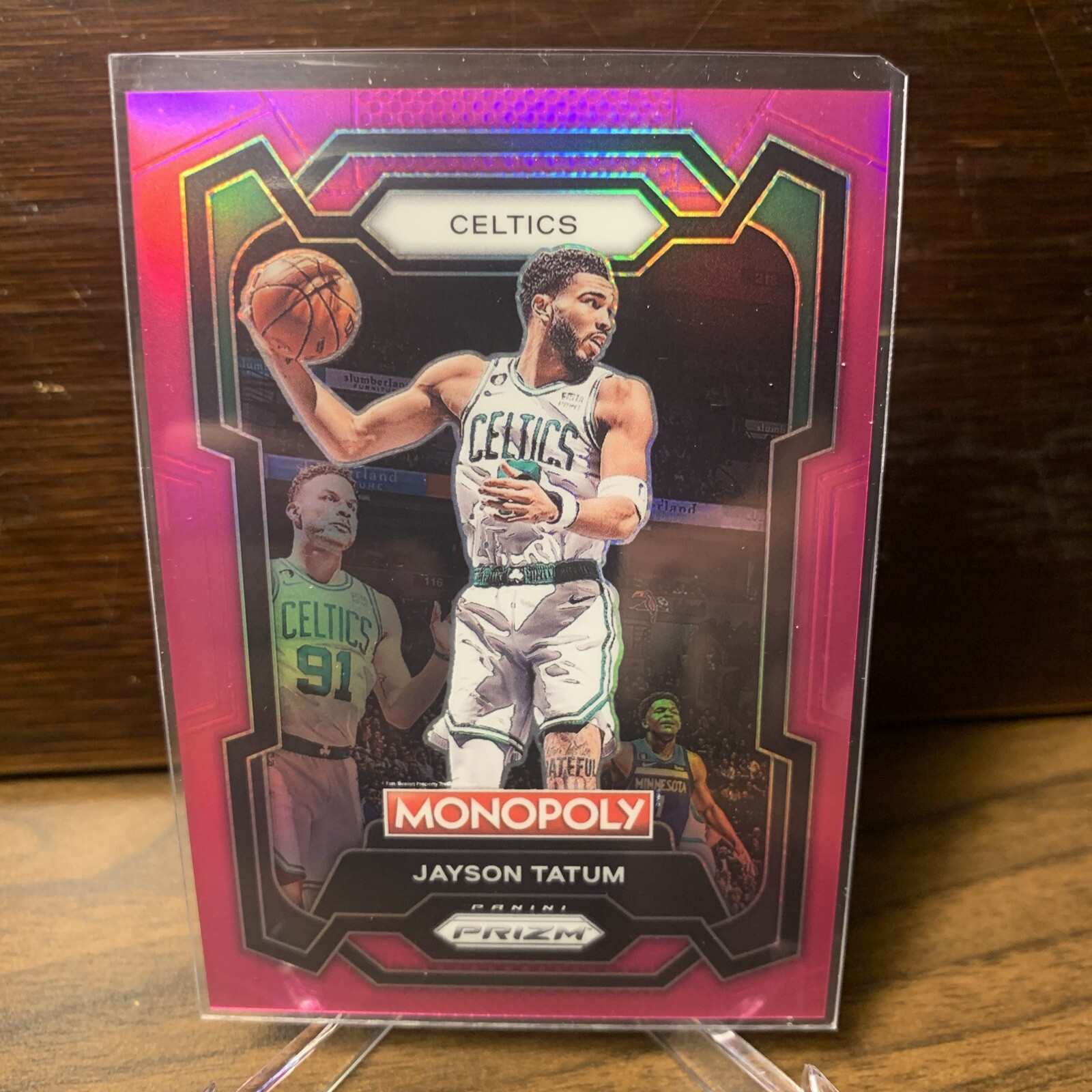 2023-24 Panini Monopoly Prizm Pink Jayson Tatum 7 Boston Celtics /149