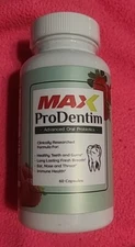 MAX ProDentim Advanced Oral Probiotics 60 Caps Exp 2/26 (B)