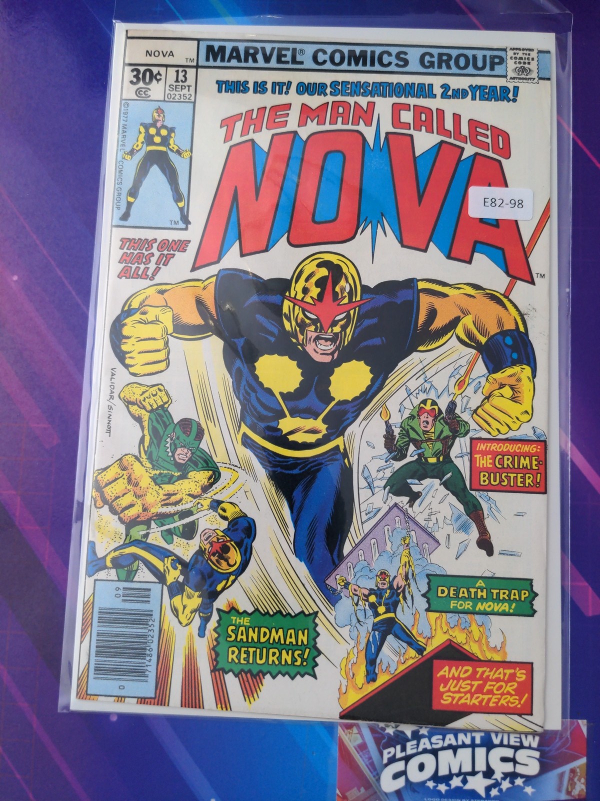 NOVA #13 VOL. 1 HIGH GRADE 1ST APP NEWSSTAND MARVEL COMIC BOOK E82-98