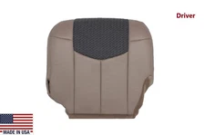 For 2002 Chevy Avalanche Driver Side Bottom Replacement Tan LEATHER Seat Cover