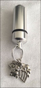 Silver, Keepsake KGS Timeless Memorials Silver Rainbow Bridge Pet Personal Cremation Ashes Mourning Urn with Rainbow and Bunny Rabbit charms Jewellery Pouch and Fill Kit.