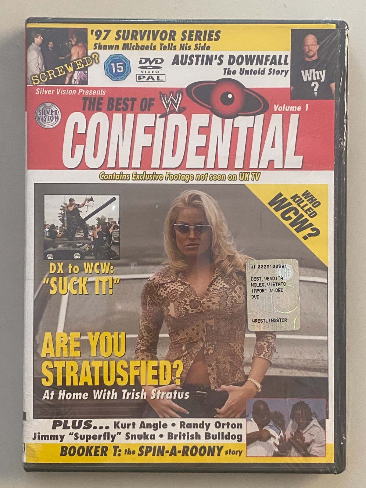 DVD WWE BEST OF CONFIDENTIAL VOL. 1 Silver Vision Original Release NEW & SEALED