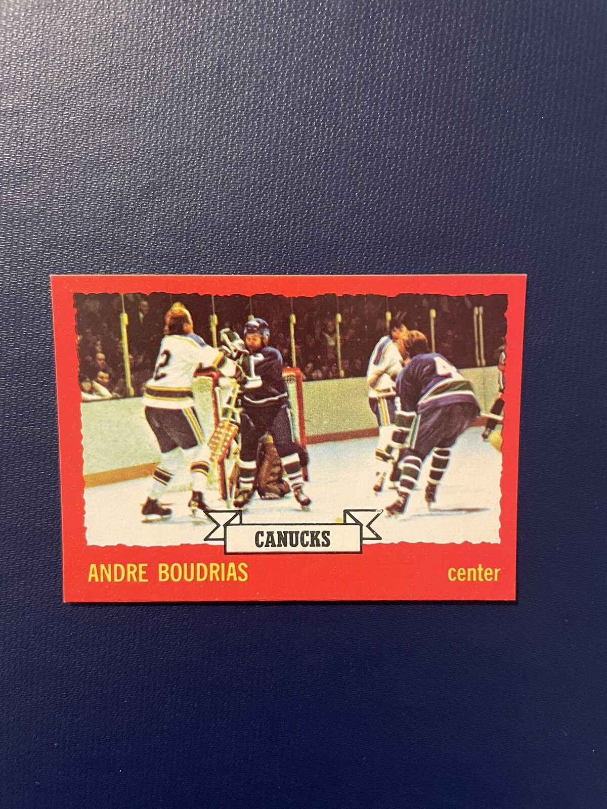 1973/74 O-PEE-CHEE  OPC #19 ANDRE BOUDRIAS WHITE BACK !HIGH GRADE ! GEM MINT!