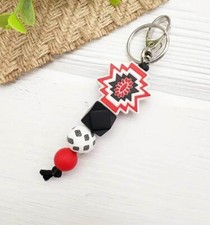 Chic Silicone Beaded Keychain