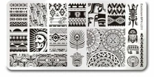 Nail Art Stamping Image Plate Exoticism Theme DIY Template Manicure BPX-L011