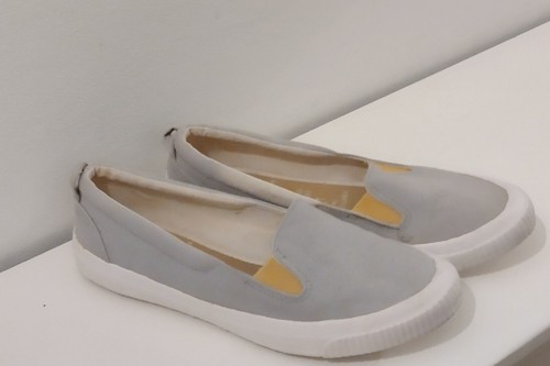 Fat Face Sustainable Pumps Grey Yellow 4 Read Description - Picture 2 of 10