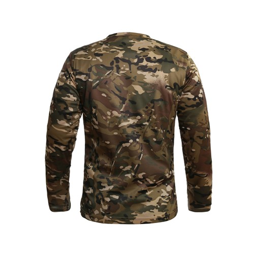 T-shirt uomo combattimento tattico esercito manica lunga camuffamento camicie escursionistiche outdoor - Foto 20 di 40