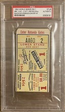 1952 WORLD SERIES GAME 1 JACKIE ROBINSON HR #1 TICKET🎟10/1 DODGERS/YANKEES PSA