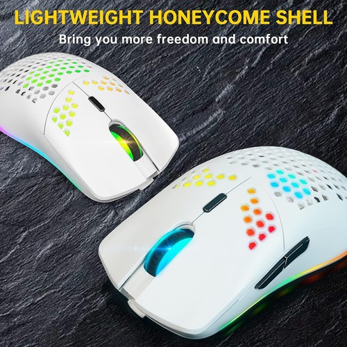 Kabellose Gaming Computer Maus RGB Beleuchtet 3400 DPI 6 Tasten USB für PC C323 - Bild 2 von 6