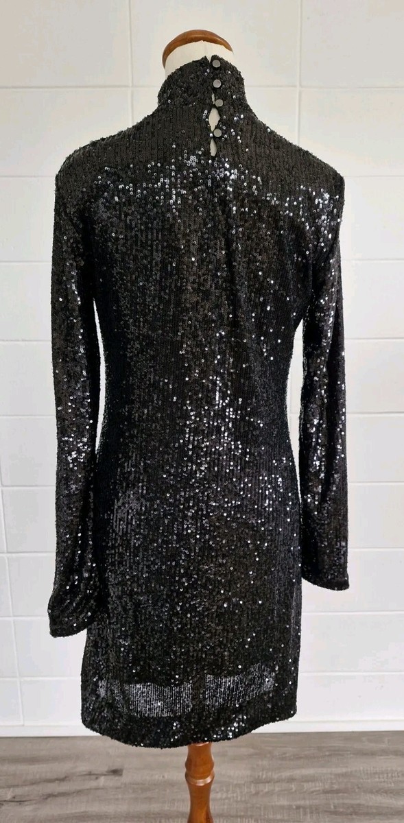witchery sequin dress Witchery Sienna Sequin Maxi Dress Gold Size XXS / AU 6