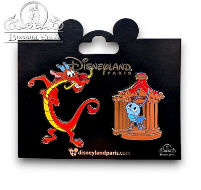 Pin Disney Mulan Mushu et Cri-Kee OE 2025 Disneyland Paris DLP