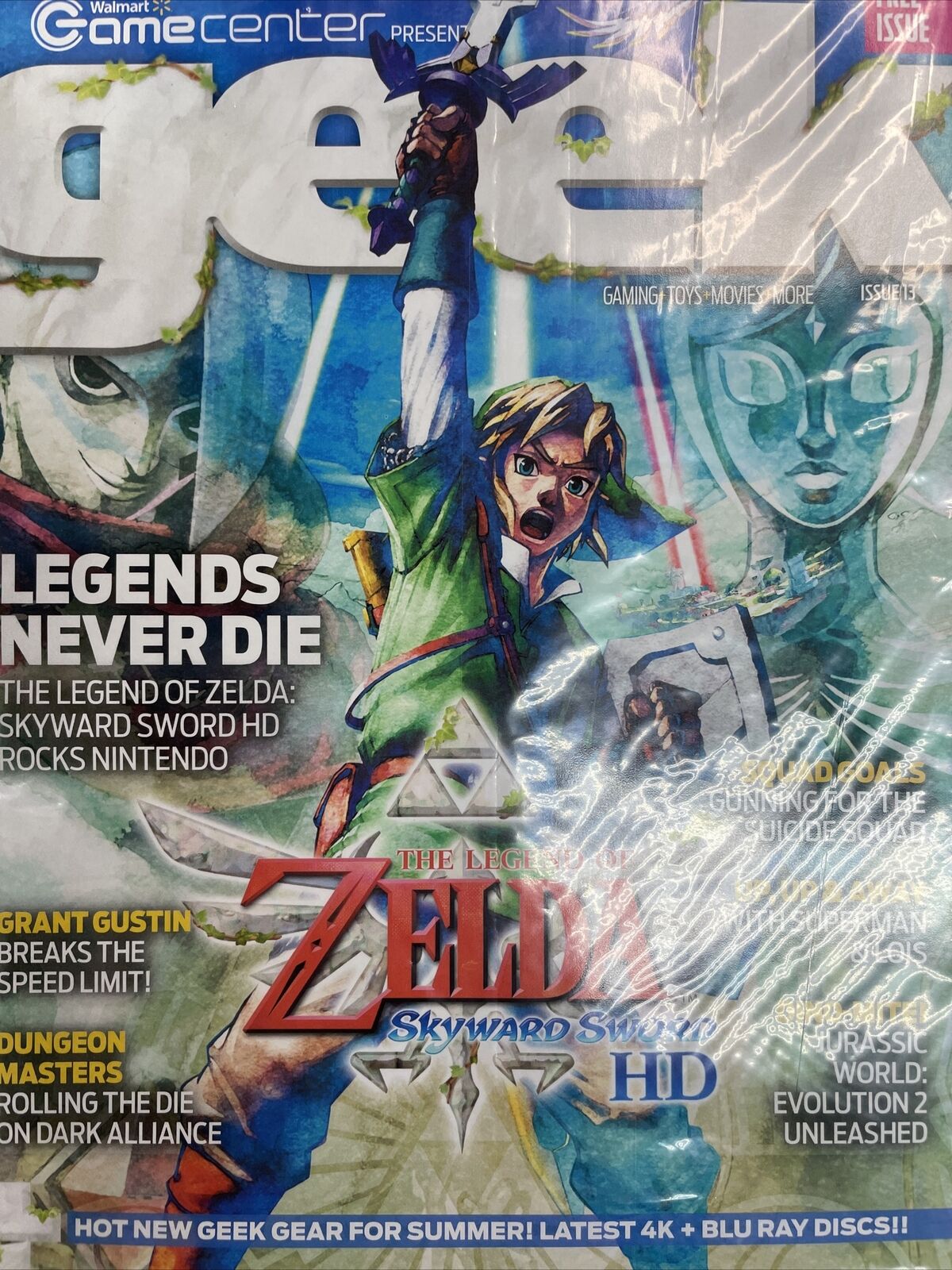 Legend of Zelda Skyward Sword Gamecenter Magazine Cover + Poster