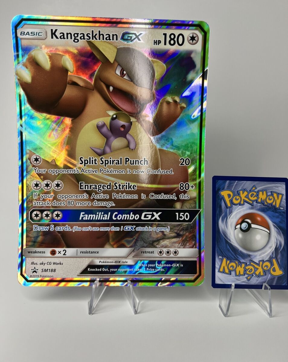 Kangaskhan GX SM188 JUMBO OVERSIZED Holo Mint Pokemon Card:: Unicorn Cards  - YuGiOh!, Pokemon, Digimon and MTG TCG Cards for Players and Collectors.