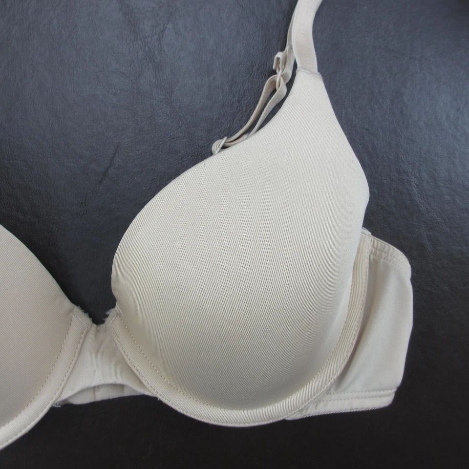So Bra 32B Beige Acolchado Con Aros Cierre Ajustable Espalda Foto 4 de 4
