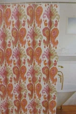 Newport Home  Journey Fabric Shower Curtain 72" x 72" NIP