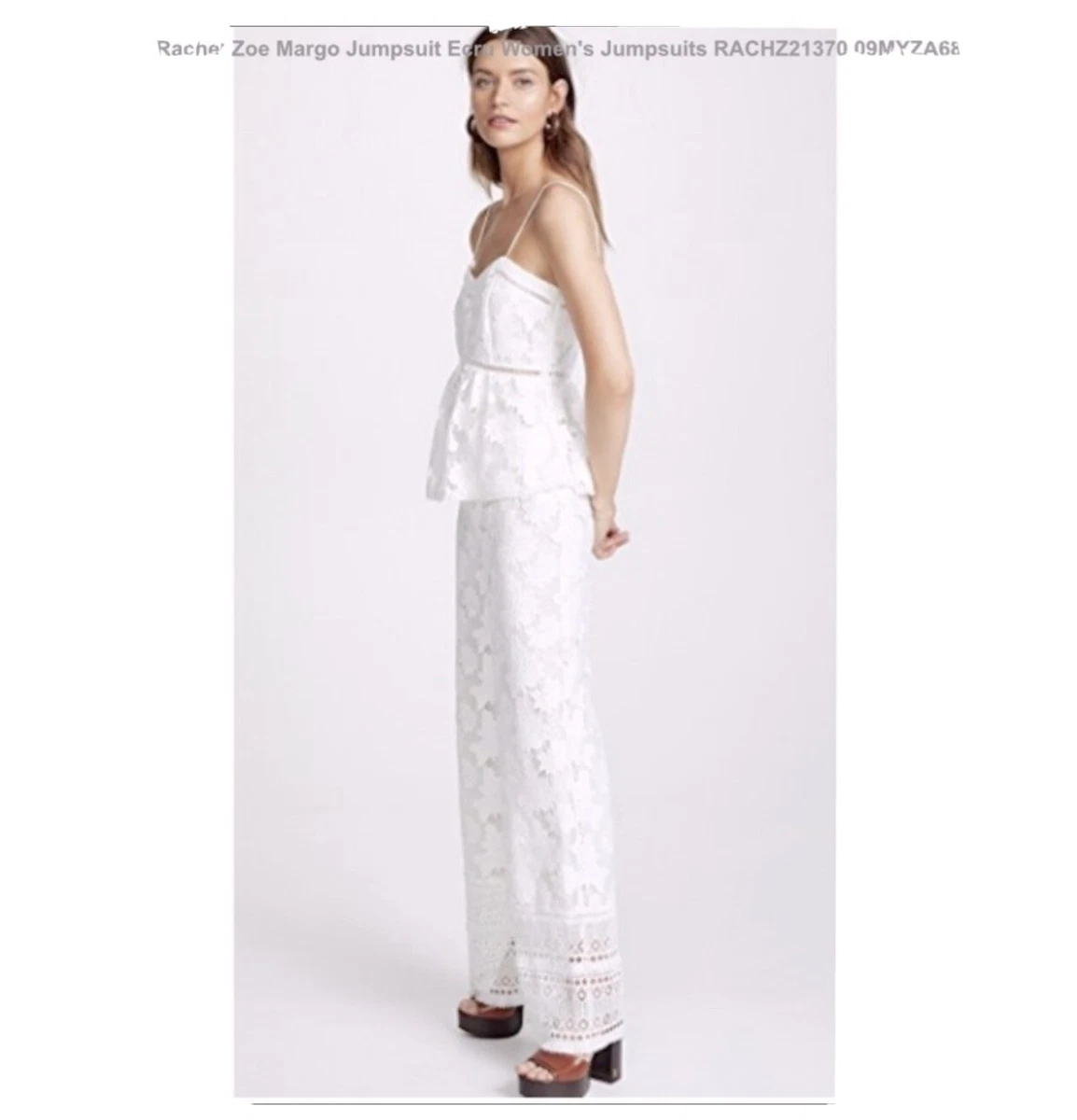 Rachel zoe white jumpsuit sales