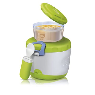 Chicco Easy Meal Thermo-Behälter für Kinder, Set mit zwei Behältern+Reiselöffel