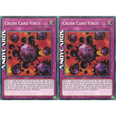 2x CRUSH CARD VIRUS   (Kartenzerstörer Virus)   Common   SR06 EN031   YUGIOH!
