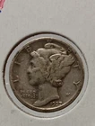 👉1927 MERCURY DIME  Vf/xf  M/28
